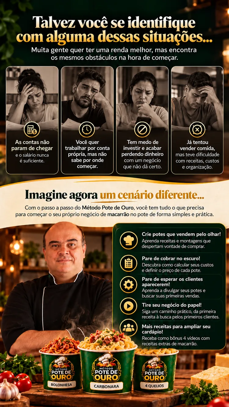 Situações que impedem muita gente de começar e o passo a passo do Método Pote de Ouro