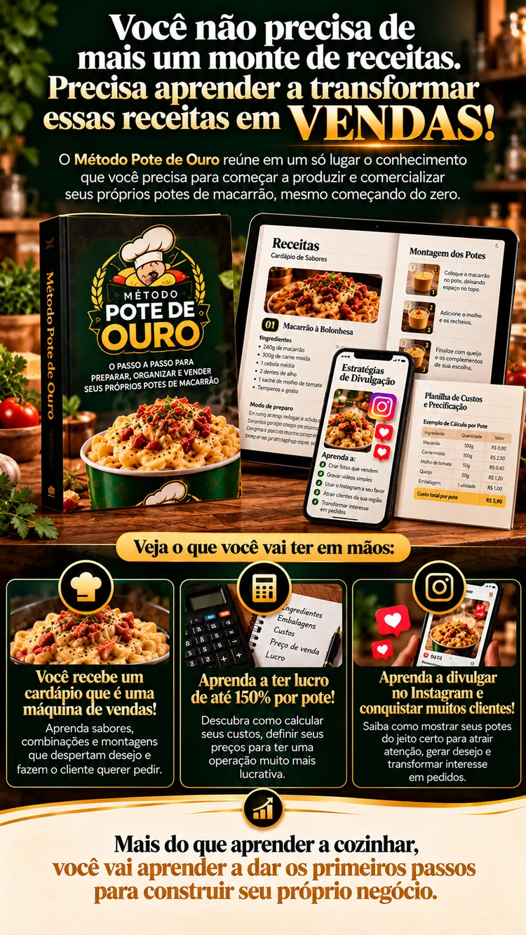 O que você vai ter em mãos: cardápio, precificação e divulgação no Instagram