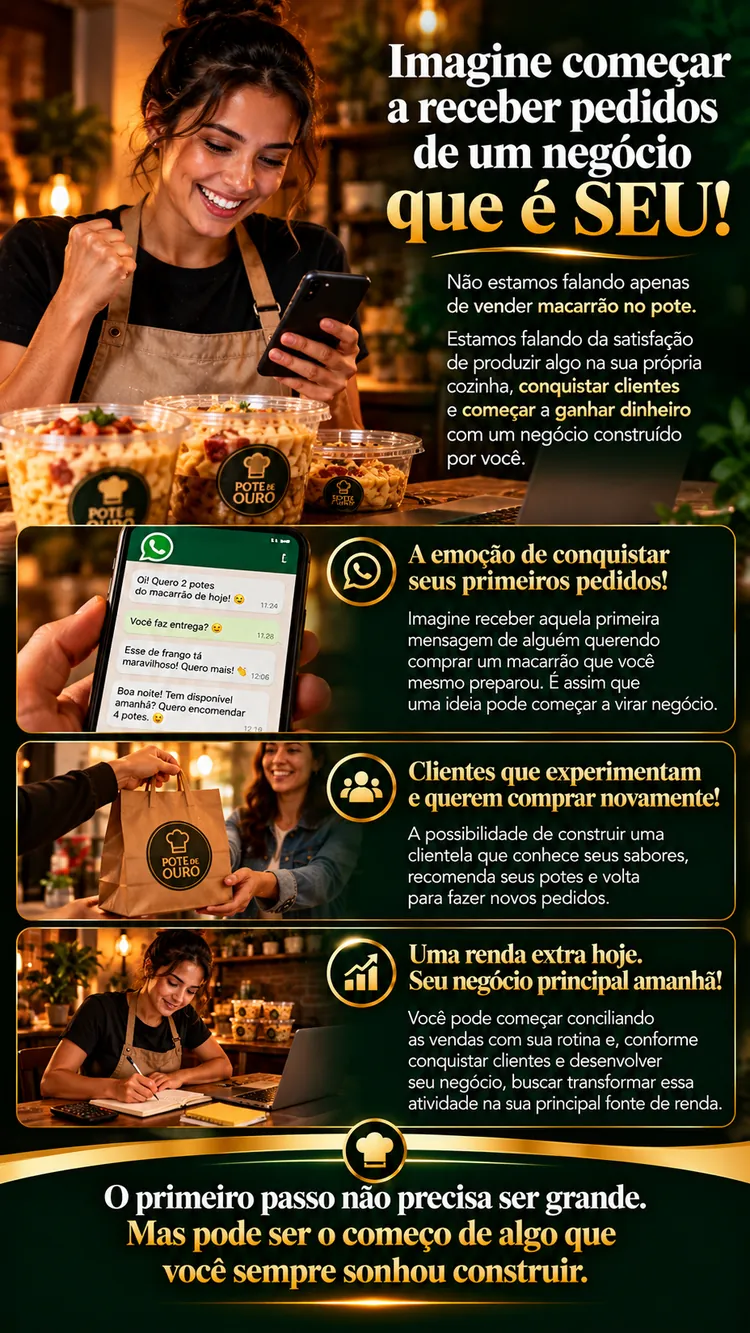 Imagine começar a receber pedidos de um negócio que é seu